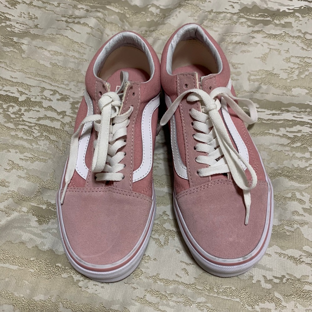 Vans Baby Pink Suede Toe